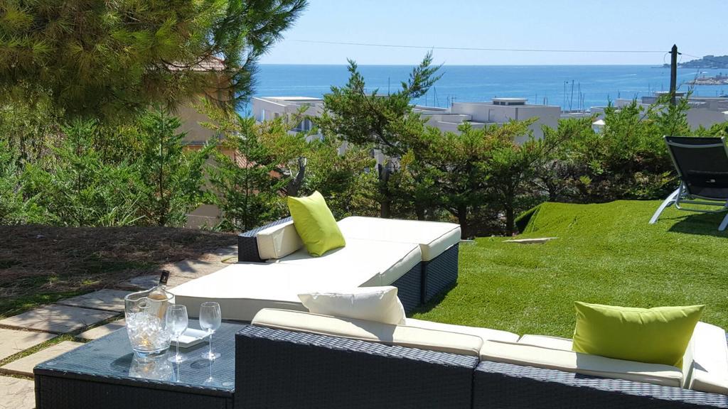 Cap Au Sud,Vue Panoramique Mer,Piscine Menton Kültér fotó